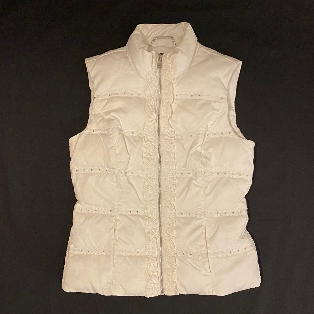 White House Black Market Puffer White Size small